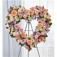 Always-Remember-Floral-Heart-Tribute-Pastel-Stand 